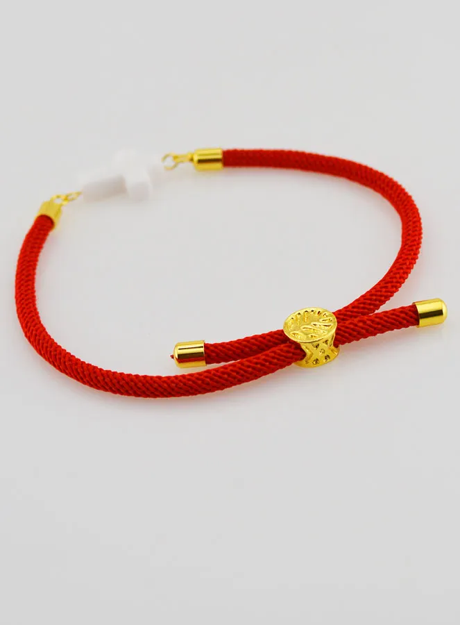 Religious Bracelet with Cross – Red (pic 4)
