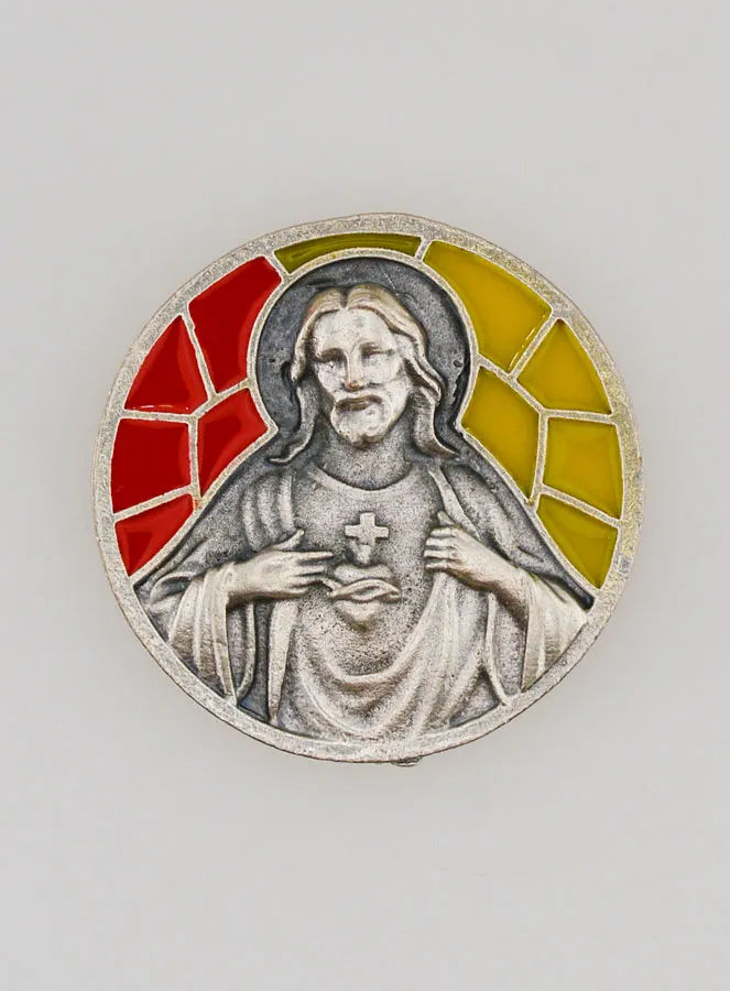 Car Badge Magnet – Sacred Heart of Jesus (pic 1)