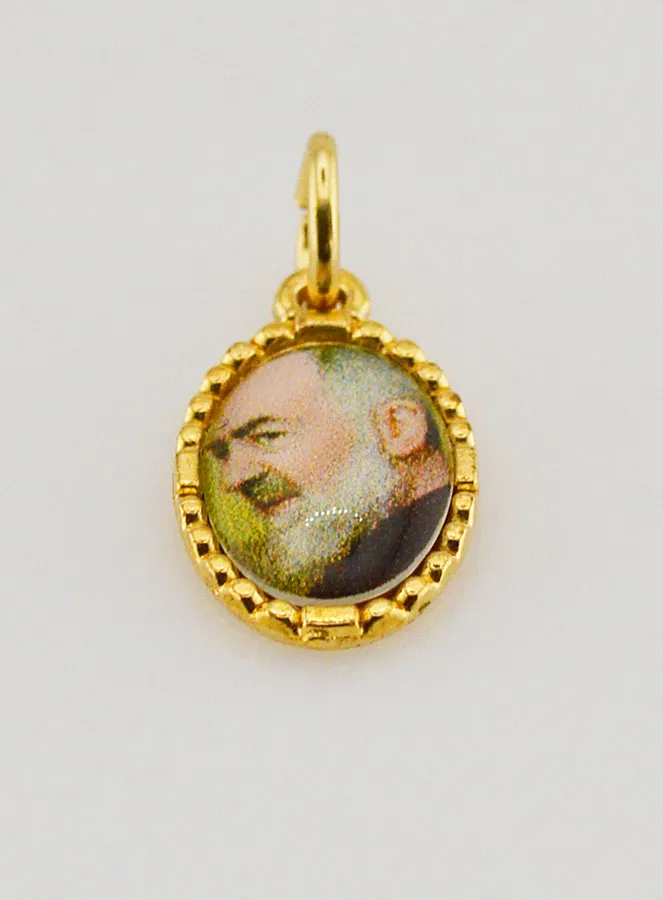 Twisted-Edge Medal 15mm – Padre Pio (pic 2)