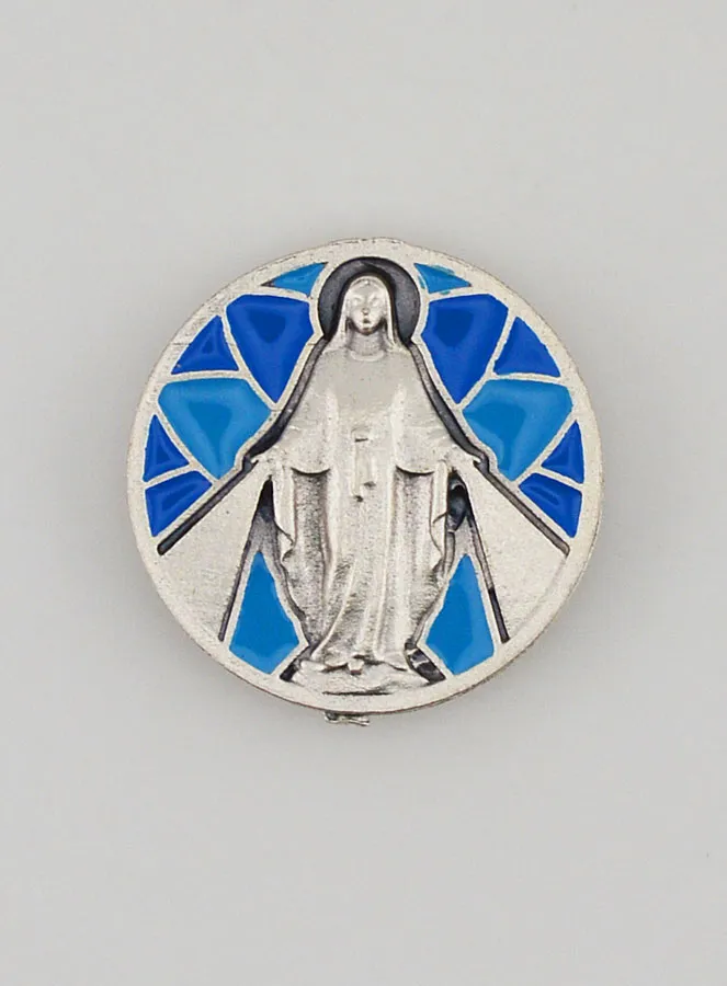 Enamel Car Magnet - Miraculous Virgin (pic 1)