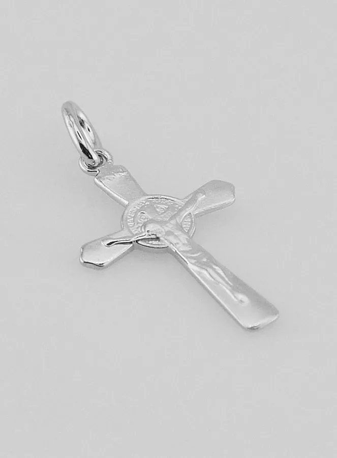 Silver St Benedict's Cross Pendant – 22mm (pic 3)
