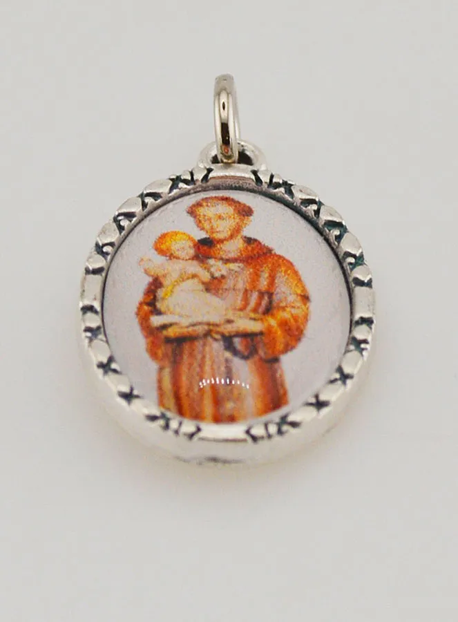 Twisted-Edge Medal 25mm – Saint Anthony (pic 2)
