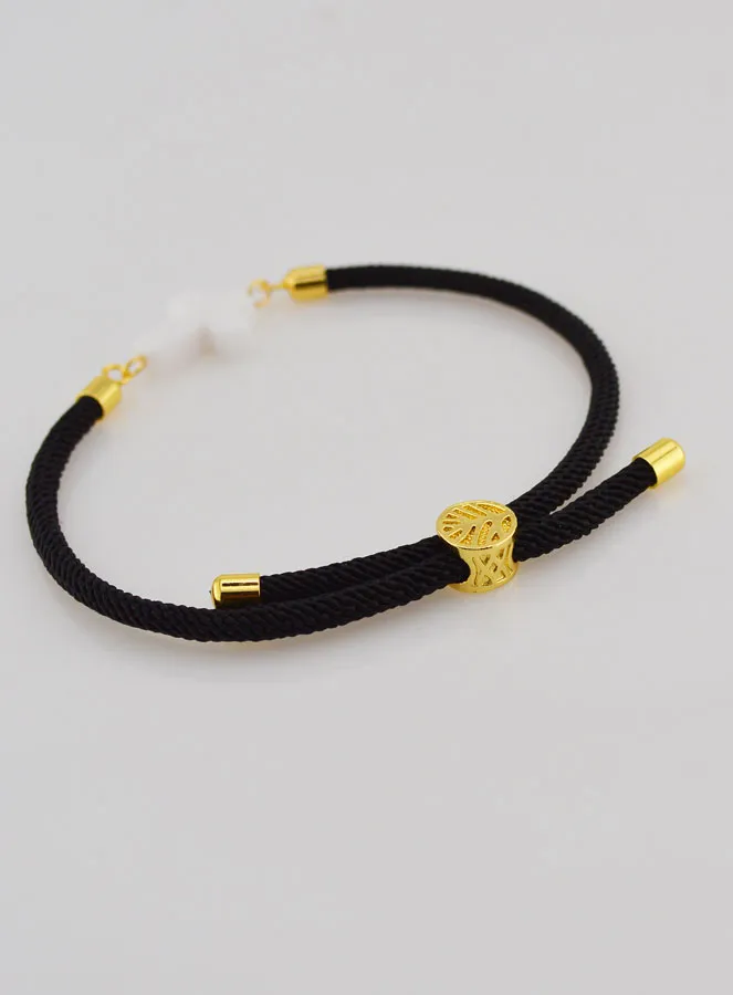 Religious Bracelet with Cross – Black (pic 4)