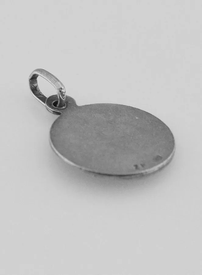Silver Holy Face of Christ Medal – 17mm (pic 4)