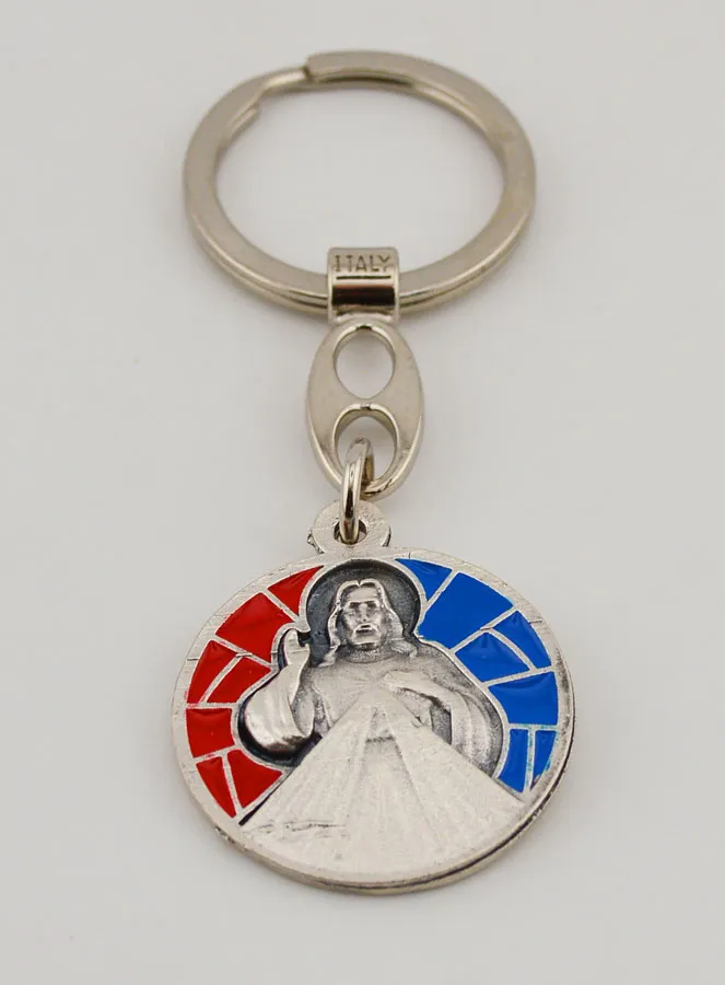 Enamel Keyring Merciful Jesus (pic 2)