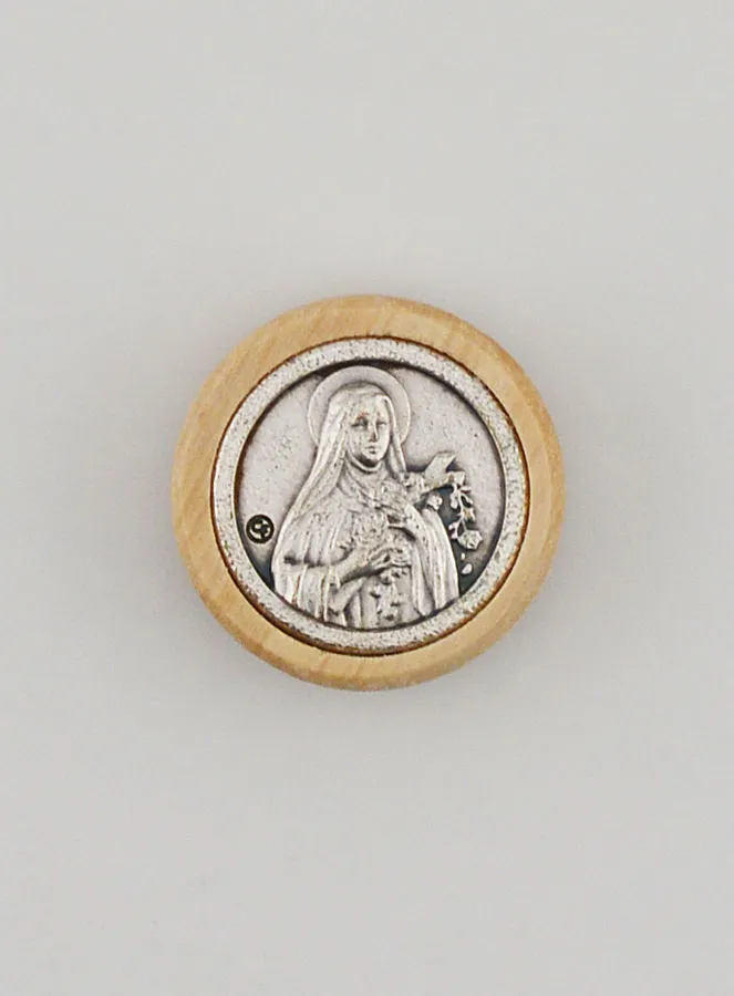 St Therese Car Badge Magnet - 22mm (pic 1)