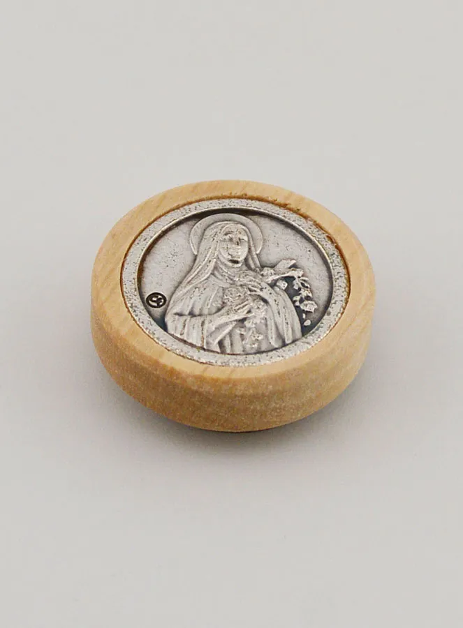 St Therese Car Badge Magnet - 22mm (pic 2)