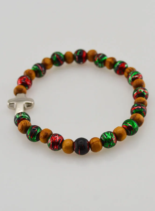 Children’s Bracelet with Cross – Black (pic 2)