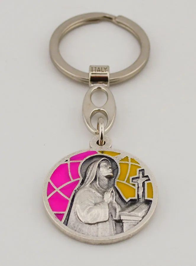 Saint Rita Enamel Keyring (pic 2)