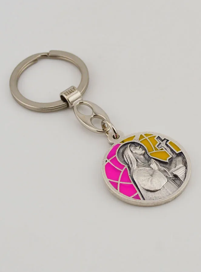 Saint Rita Enamel Keyring (pic 3)