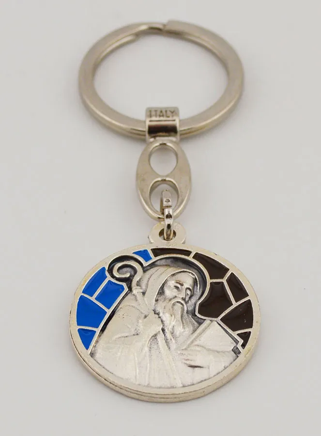 Saint Benedict Enamel Keyring (pic 2)