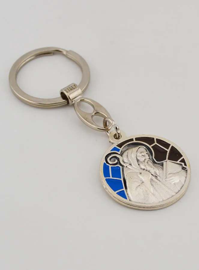 Saint Benedict Enamel Keyring (pic 3)