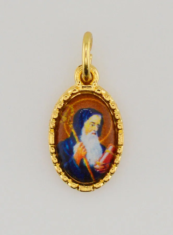 Twisted-Edge Medal 15mm – Saint Benedict (pic 1)