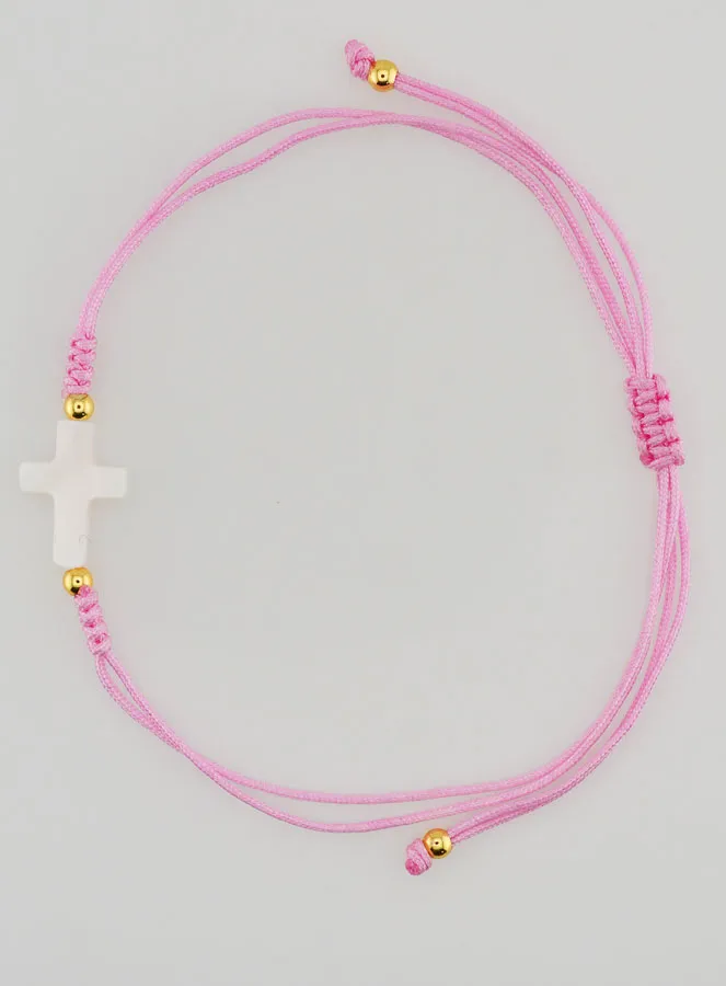 Bracelet with Cross - Pink (pic 1)