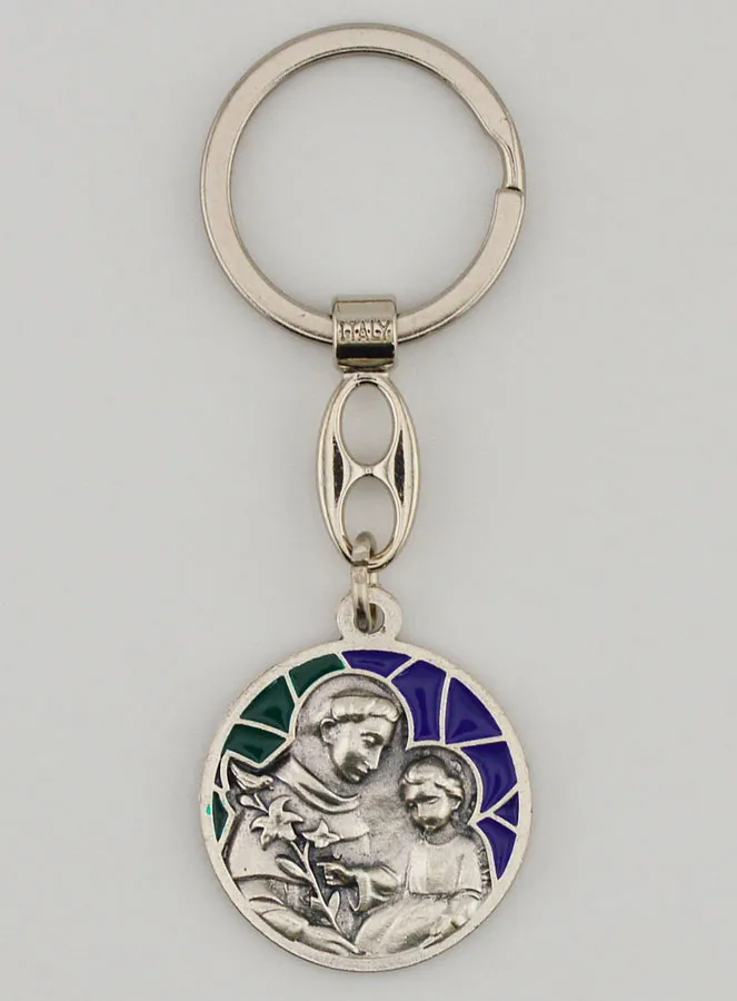 Saint Anthony Enamel Keyring (pic 1)