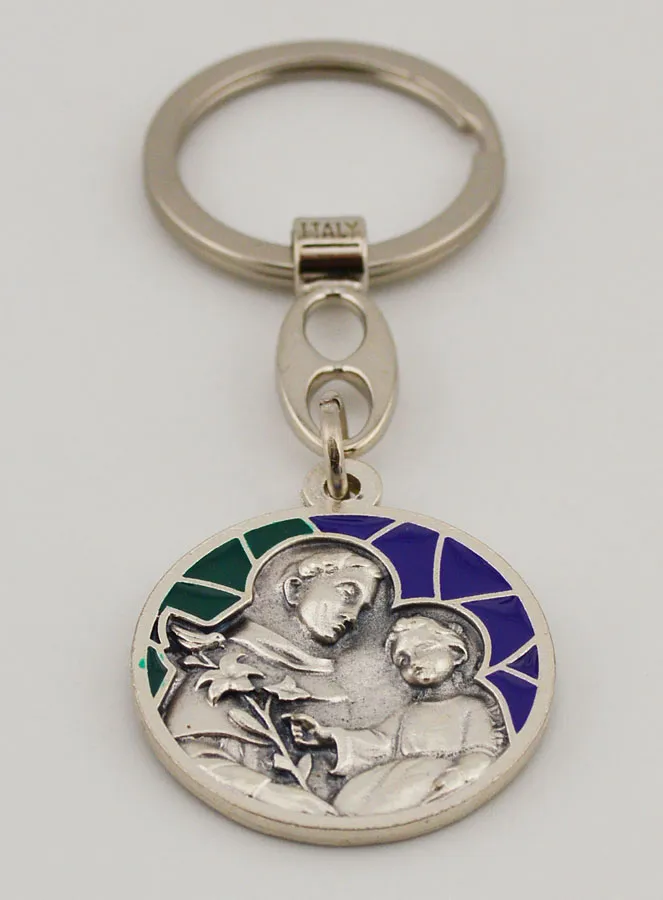Saint Anthony Enamel Keyring (pic 2)