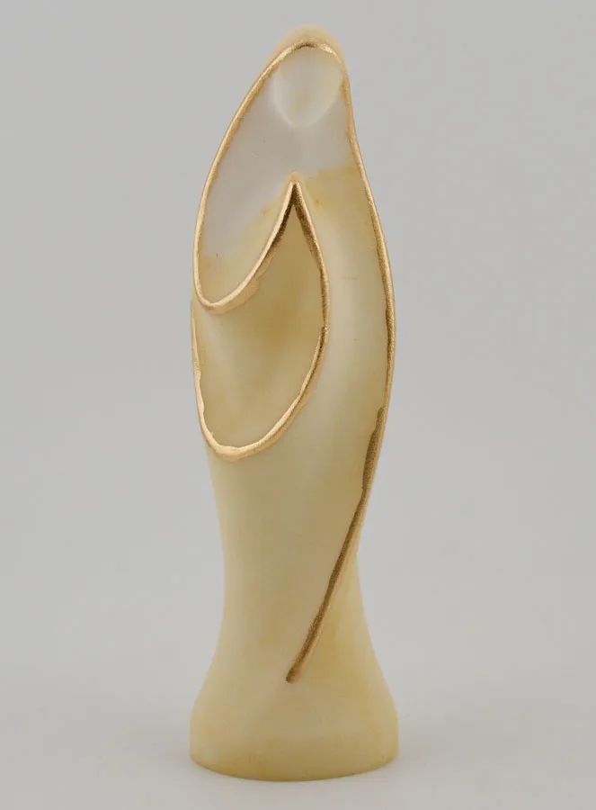 Modern Alabaster Statue of the Virgin Mary – 12cm (pic 1)