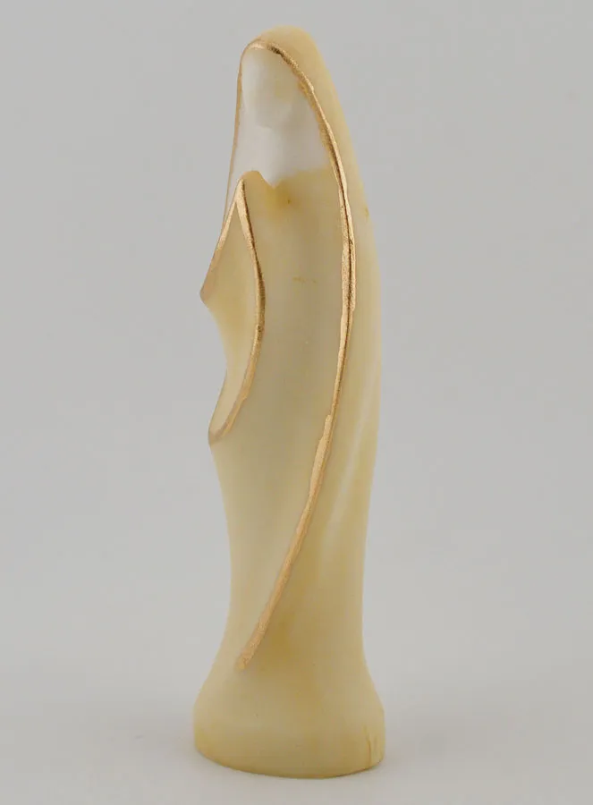 Modern Alabaster Statue of the Virgin Mary – 12cm (pic 2)