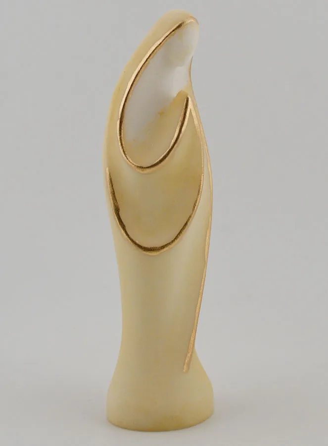 Modern Alabaster Statue of the Virgin Mary – 12cm (pic 3)