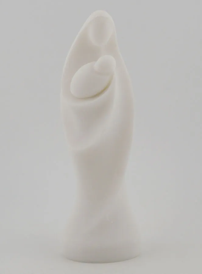 Alabaster Statue of the Virgin and Child – 12cm (pic 1)
