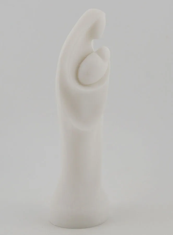 Alabaster Statue of the Virgin and Child – 12cm (pic 3)