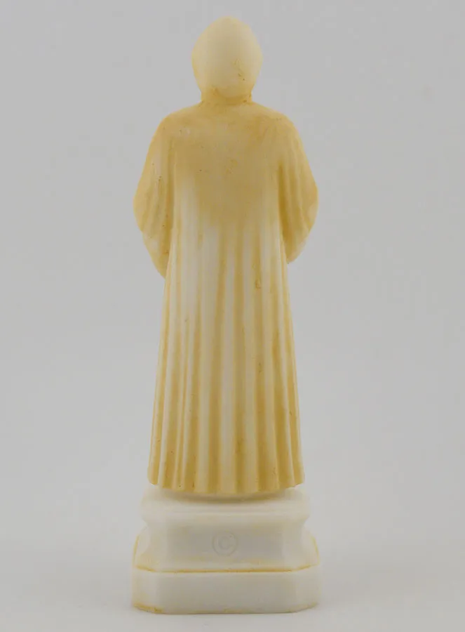 Painted Alabaster Statue of Saint Charbel – 12cm (pic 4)