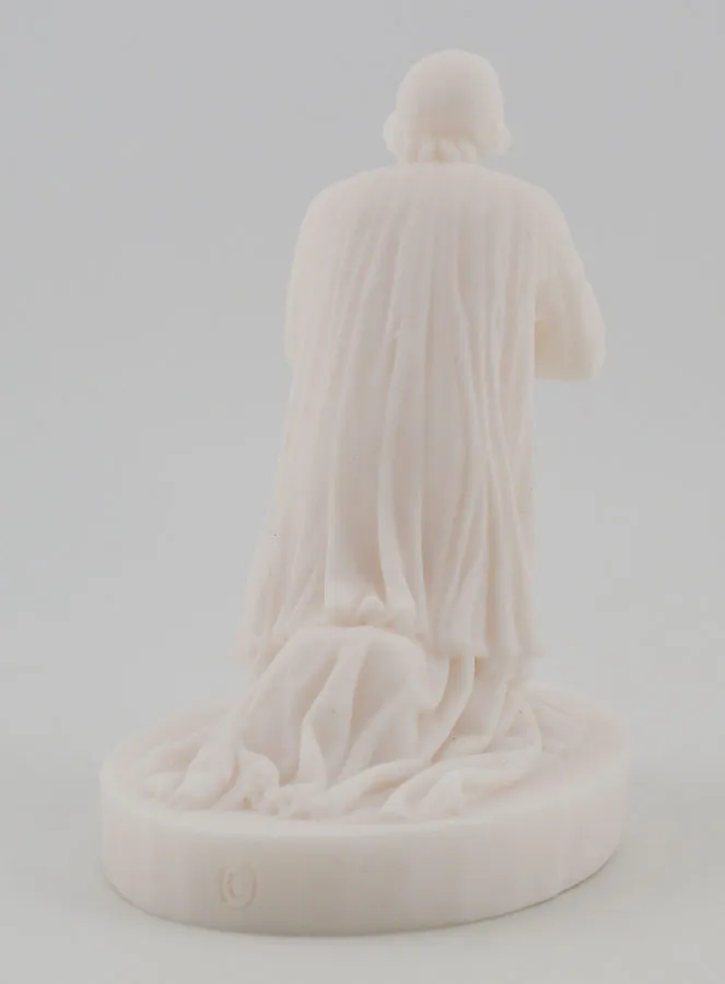 Alabaster Statue of the Holy Curé of Ars – 12cm (pic 4)