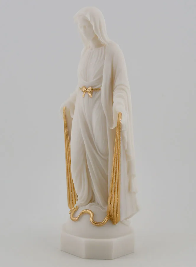 Statue of the Miraculous Virgin with Golden Rays – 17cm (pic 2)