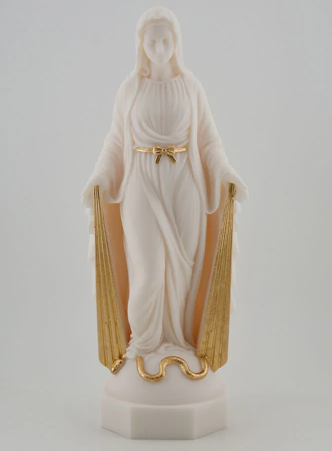 Statue of the Miraculous Virgin with Golden Rays – 23cm (pic 1)
