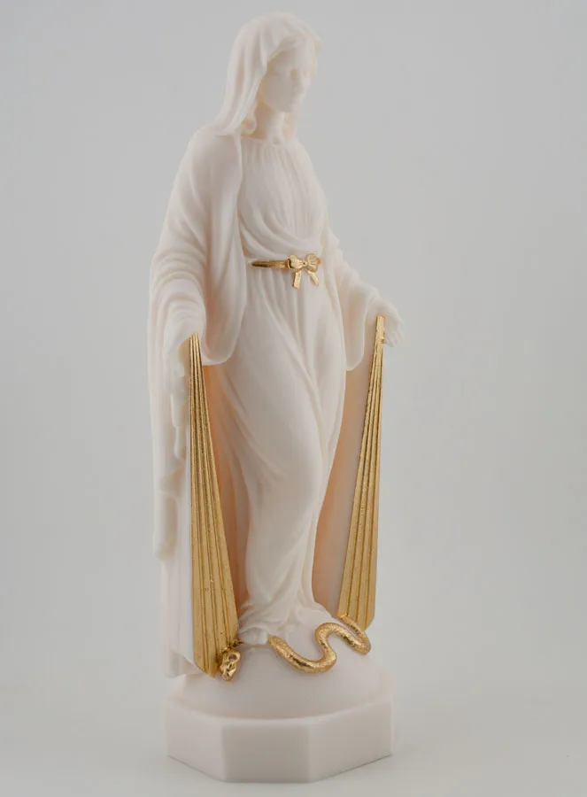 Statue of the Miraculous Virgin with Golden Rays – 23cm (pic 3)