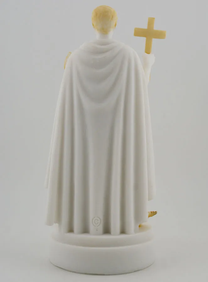 Painted Alabaster Statue of Saint Expeditus – 19cm (pic 4)
