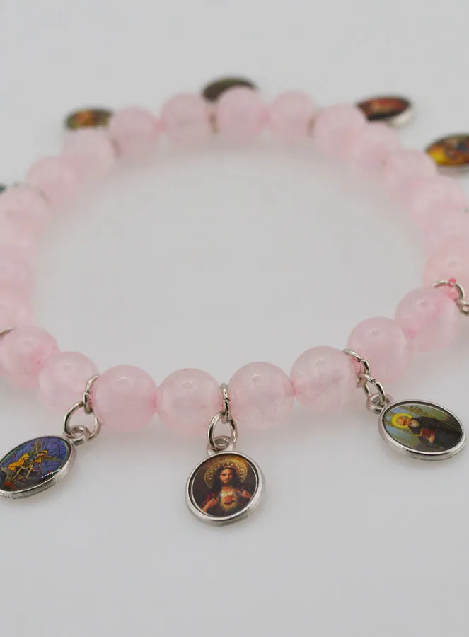 Bracelet of the 12 Saints – Pink Stones (pic 2)
