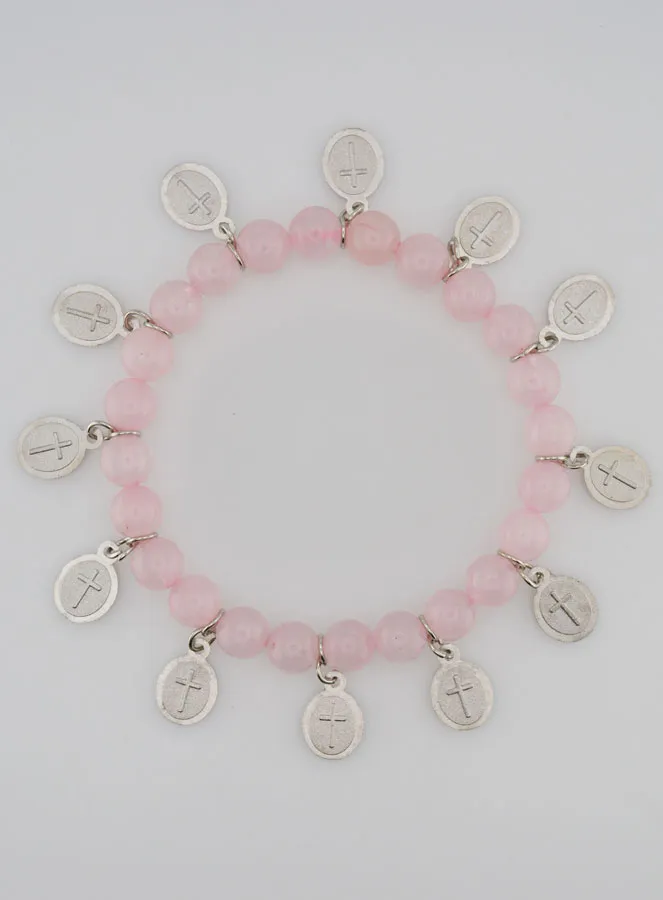 Bracelet of the 12 Saints – Pink Stones (pic 4)