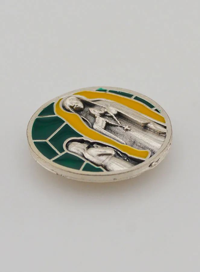 Car Badge Magnet – Apparitions at Lourdes (pic 3)