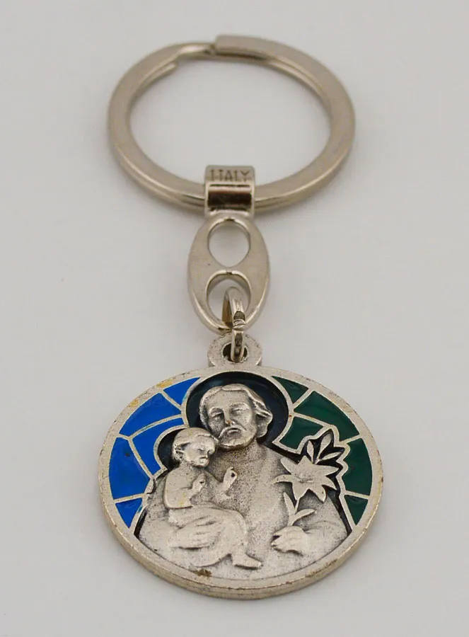 Saint Joseph Enamel Keyring (pic 2)