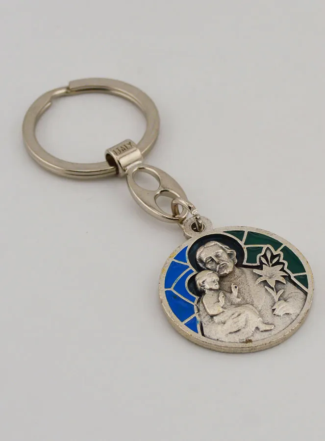 Saint Joseph Enamel Keyring (pic 3)