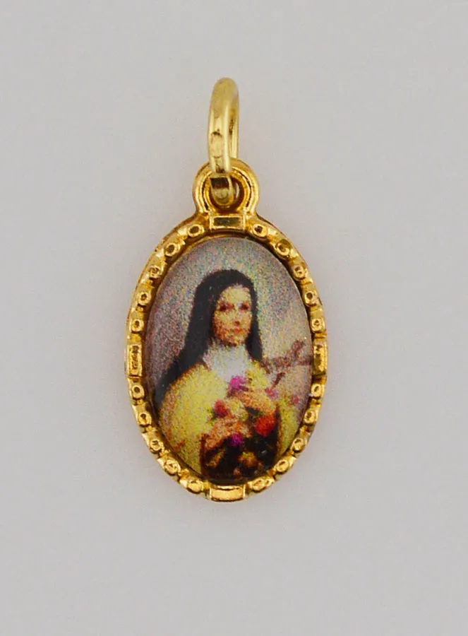 Twisted Edge Medal 15mm – Saint Therese (pic 1)