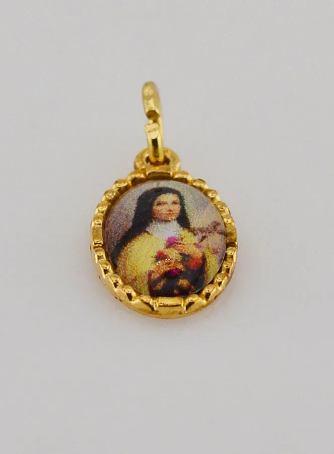 Twisted Edge Medal 15mm – Saint Therese (pic 2)