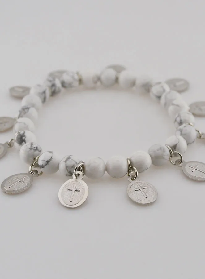 Bracelet of the 12 Saints – White Stones (pic 4)