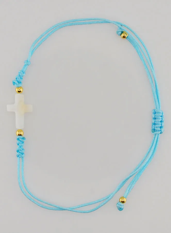 Bracelet with Cross - Blue (pic 1)