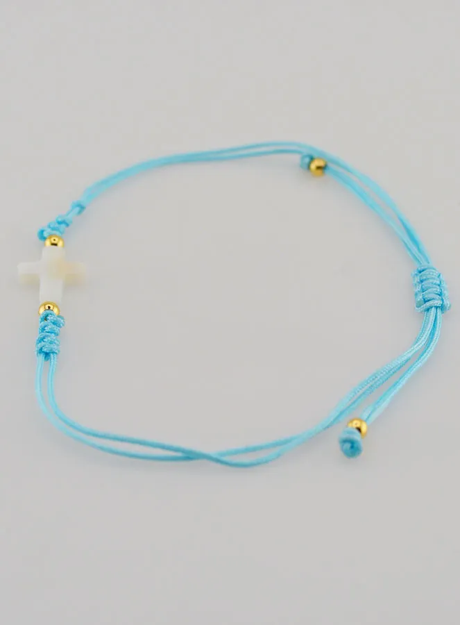 Bracelet with Cross - Blue (pic 2)