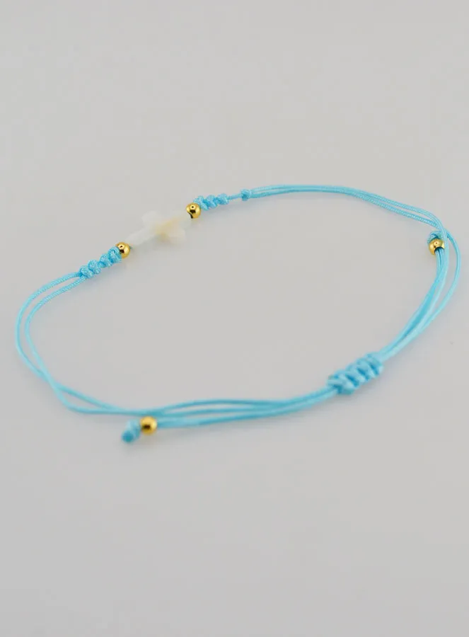 Bracelet with Cross - Blue (pic 4)