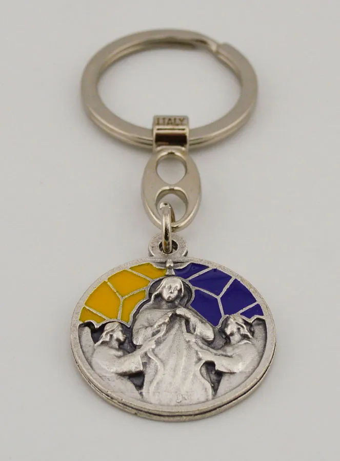 Enamel Keyring Mary Who Unties Knots (pic 2)