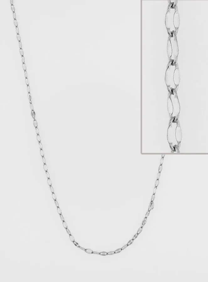 Stainless Steel Sequin Mesh Chain Necklace - 60cm (pic 1)
