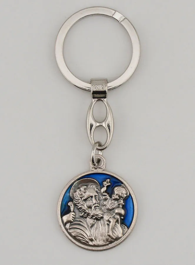 Saint Christopher Enamel Keyring (pic 1)