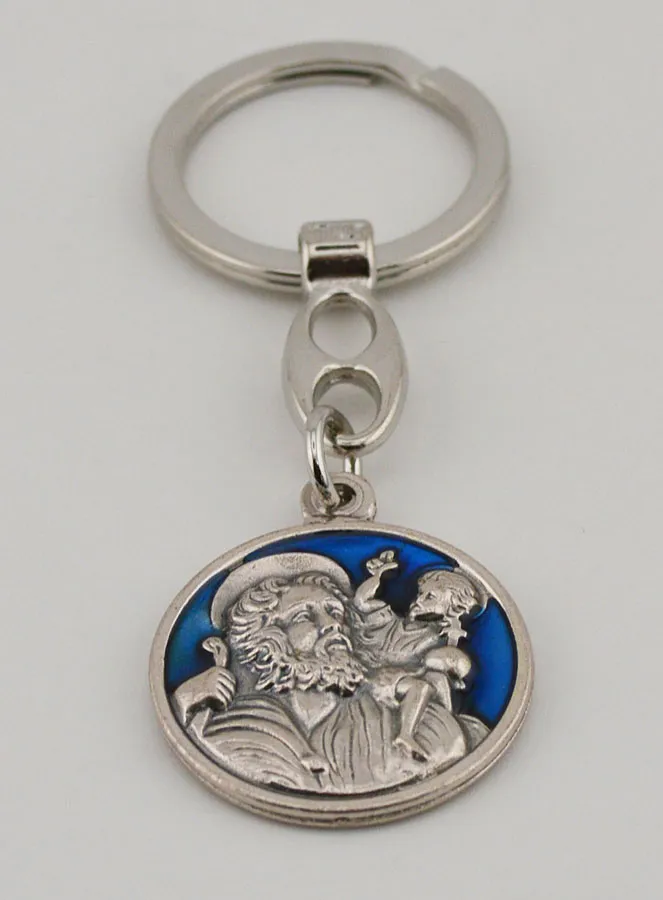Saint Christopher Enamel Keyring (pic 2)