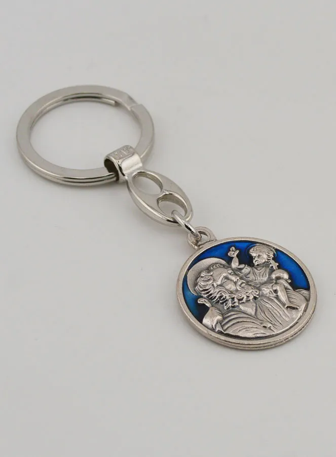 Saint Christopher Enamel Keyring (pic 3)