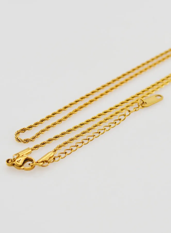 Twisted Link Golden Chain - 50cm (pic 3)