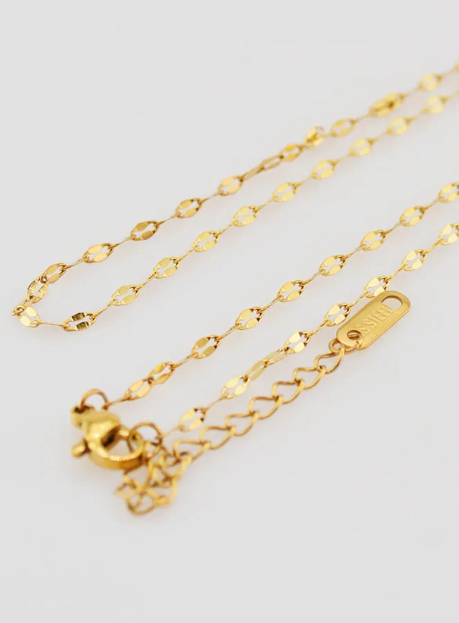 Golden Sequin Link Chain - 50cm (pic 4)
