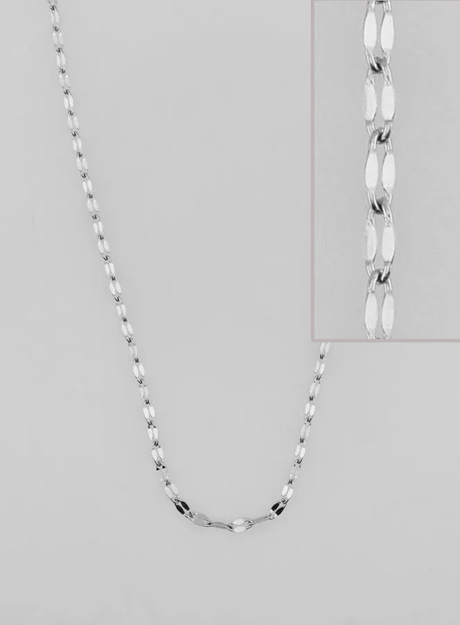 Silvery Sequin Link Chain - 50cm (pic 1)